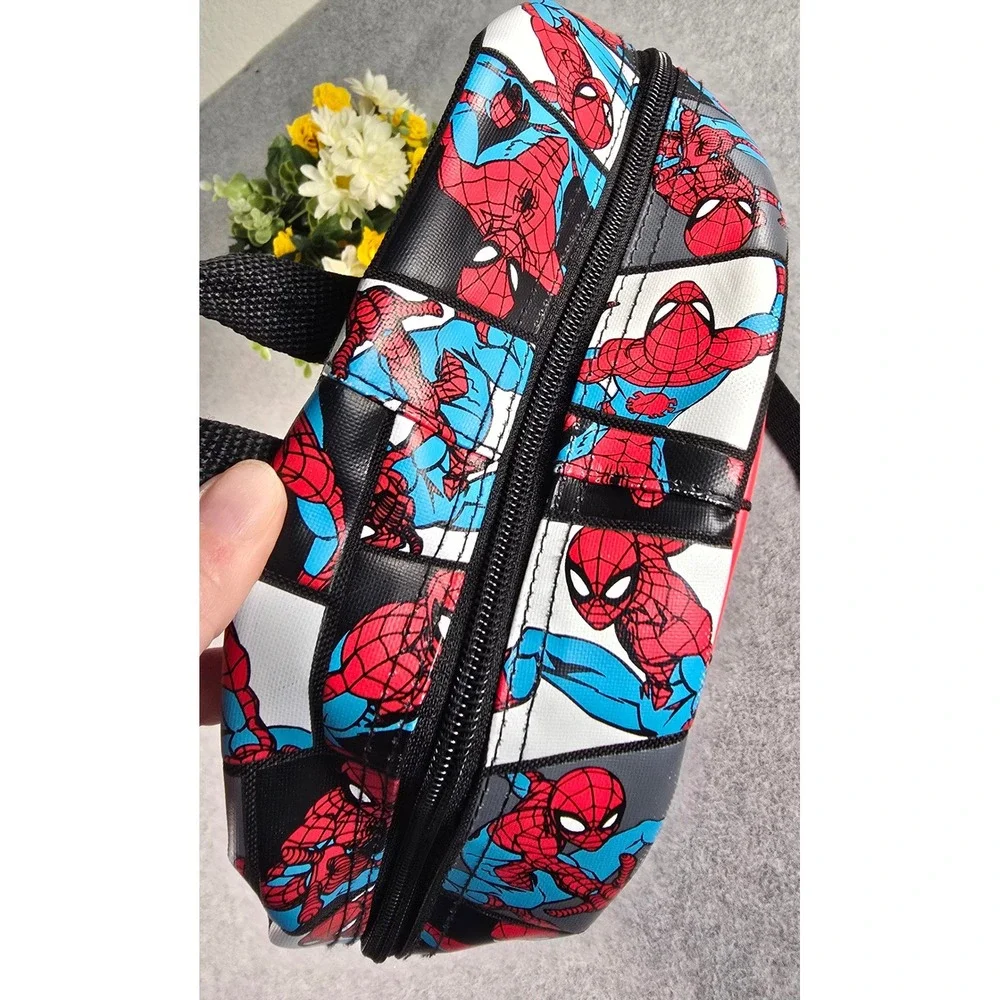 Smiggle Marvel Spider-Man Backpack Superhero Hooded Embossed Bag School